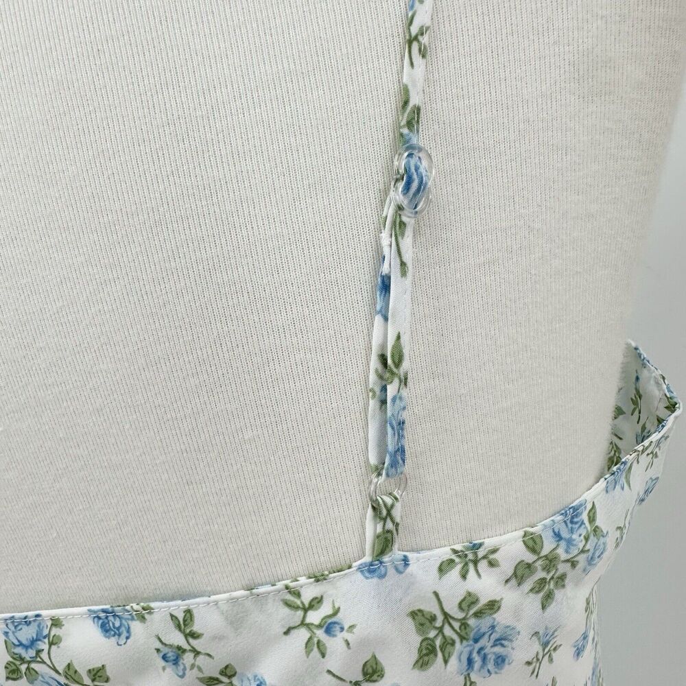 Womens Blue Rose Cami M Cottagecore Sleepwear Feminine Coquette Romantic Pajama - Picture 3 of 4